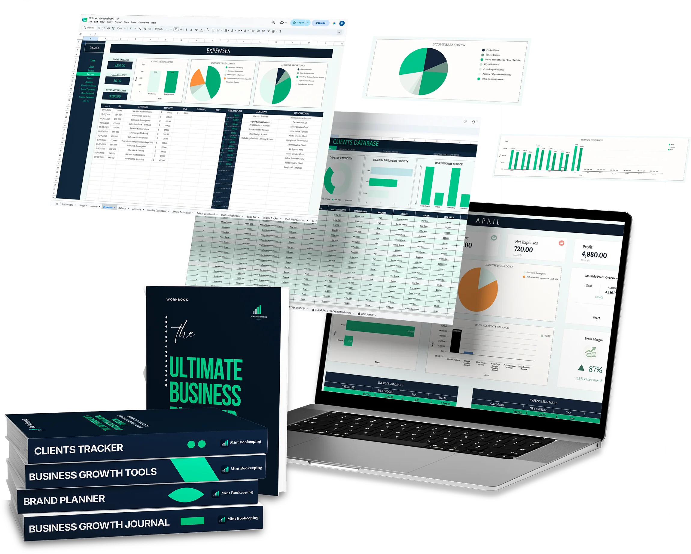 Mint Bookkeeping Planner