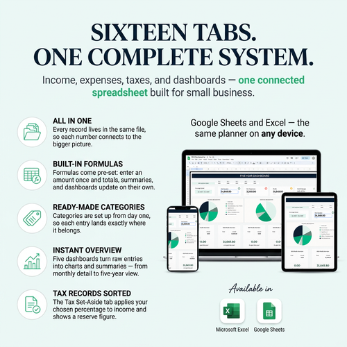Mint Bookkeeping Planner