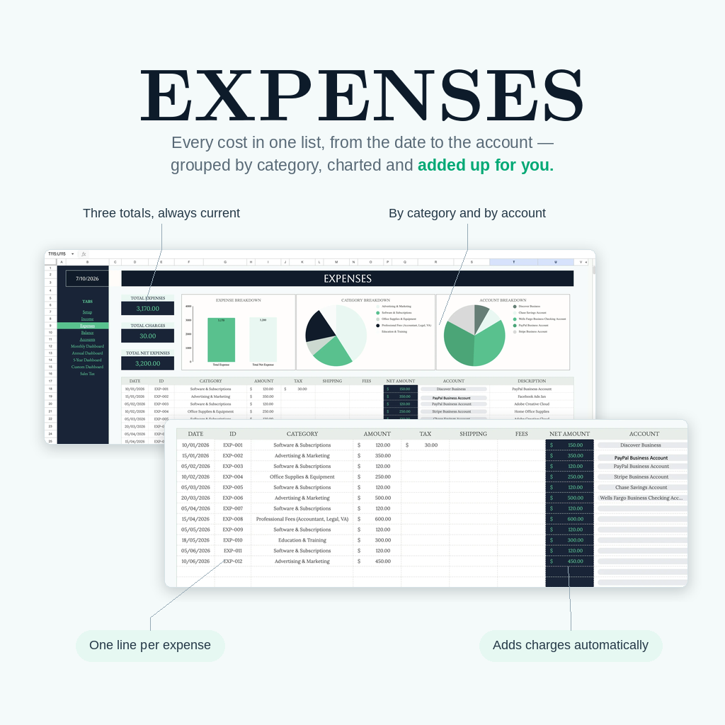 Mint Bookkeeping Planner