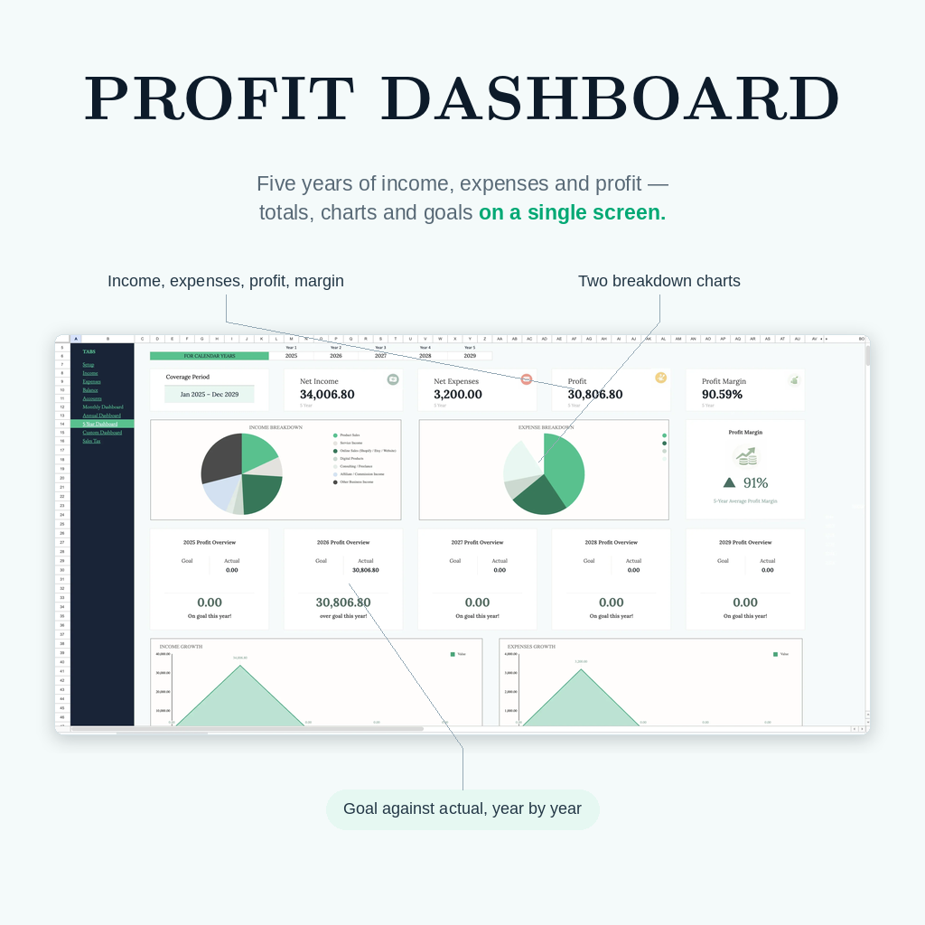 Mint Bookkeeping Planner